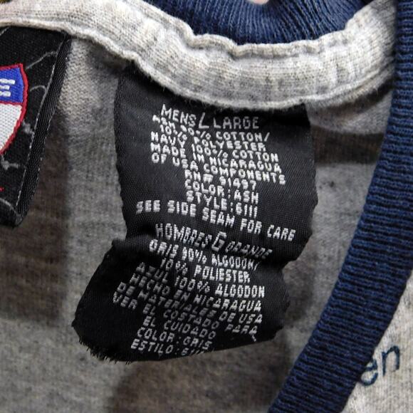 Y2K State Of Mine Texas Map T Shirt Size L All Over Print Map Graphic - Picture 3 of 5